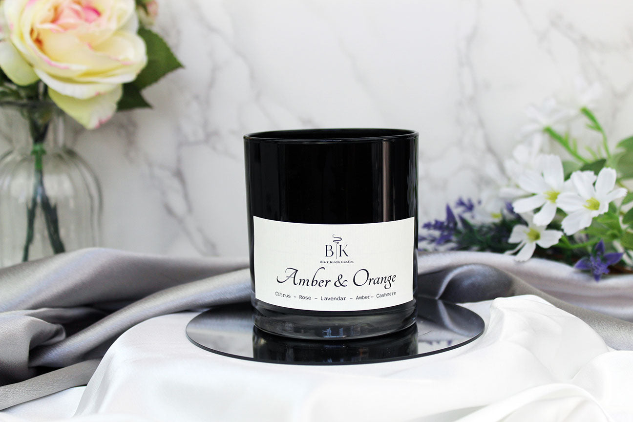 Amber and Orange Coconut Wax Candle